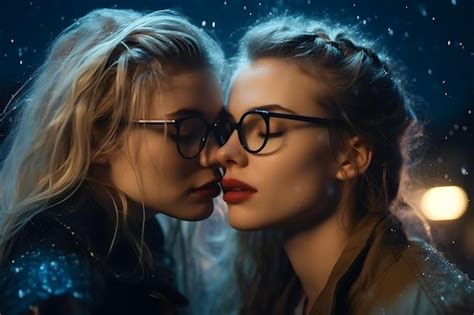 ai lesbian kiss|A lesbian collection .